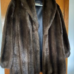 Brown fake fur coat